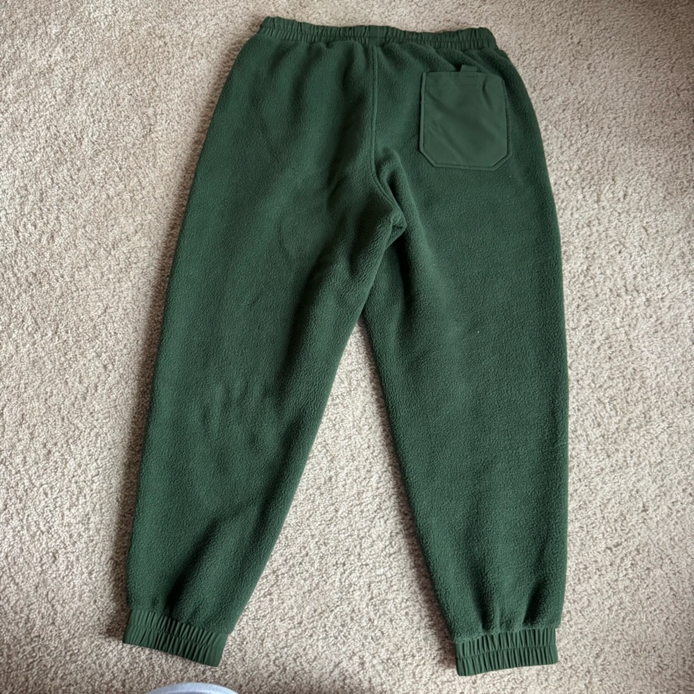 Outdoor Voices Tapered RecTrek-Panelled PrimoFleece Track Pants Green Medium - Picture 7 of 10